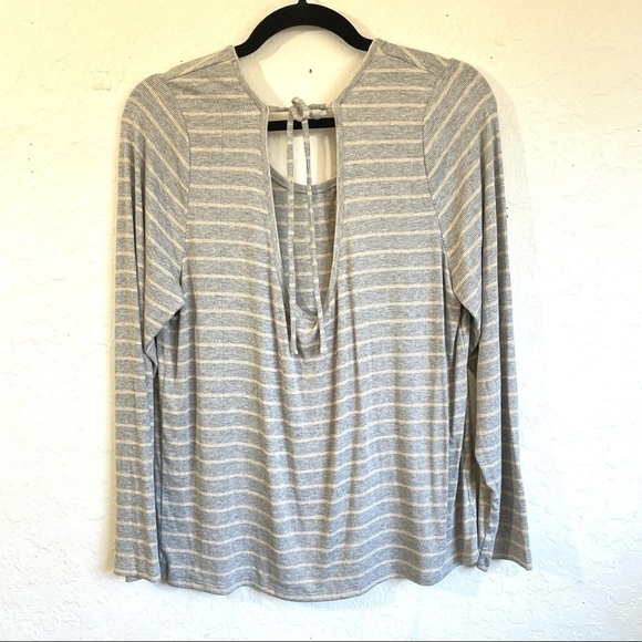 Eberjey Logan The Open Back Oversized Striped Top - Picture 4 of 6